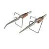 Set of 2 Fiber Grip Tweezers for Soldering Gluing & Bent Tipped for Jewelers & Watchmakers