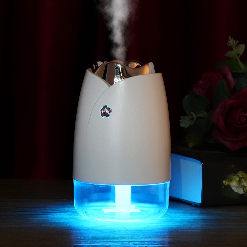 USB Car Air Humidifier Atomizer LED Night Light Fog Purifier