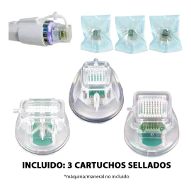 Aqua Aesthetics Radiofrecuencia Fraccionada 3 Cartuchos 10 25 64 Pin Nano Rf