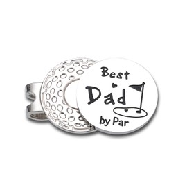 for Dad Husband First for New Dad Birthday Gift from Daughter Son Best Dad by Par Golf Ball Marker Hat Clip Golfs Gifts for Men Golf Accessories for Men Daddy to Be