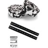 SMRG SR-BT Road Bike Handlebar Tape (without Double-Sided Tape), Made in Taiwan, Drop Handlebars, Double-Sided Tape Selectable, Made of EVA, End Tape Included, White/Black Camouflage