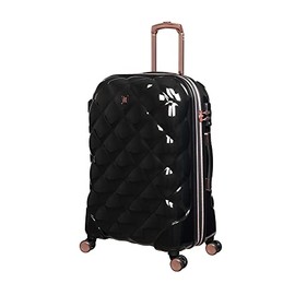 it luggage St Tropez Trois 26" Hardside Checked 8 Wheel Expandable Spinner, Black
