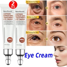 VIBRANT GLAMOUR 2PCS Instant Remove Dark Circles Wrinkles Face Lines Puffy Eyes Under Eye Cream