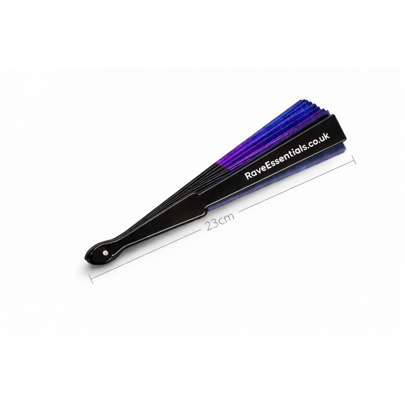 Rave Essentials Clack Fan, Folding Pocket Hand Fan for Raves