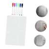 TEHAUX 1set Magnetic Acrylic Dry Erase Board for Fridge Erasable