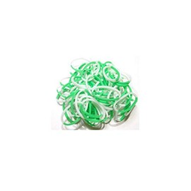 Original Rainbow Loom Bands-Green and White!!!