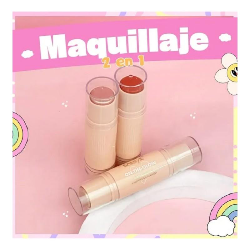 Rubor Iluminador en Barra Saniye R108 Tono 1 Maquillaje Facial