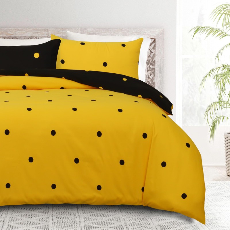 Hafaa Single Duvet Cover Set Soft Printed Bedding Set Brushed