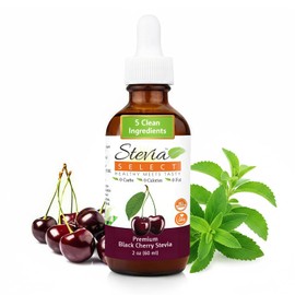 Stevia Select Black Cherry Flavored Liquid Stevia – Zero Calorie Coffee, Tea, Drink & Baking Sweetener, All-Natural, No Erythritol, Keto-Friendly Sugar Alternative, 300 Servings – 2 Oz