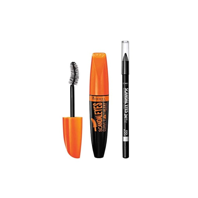 Rimmel ScandalEyes Curve Alert Mascara with ScandalEyes Waterproof Kohl Kajal