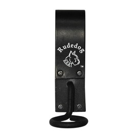 Pigtail Beater/Sledge Hammer Holder - Premium Black Leather - Rudedog USA #3010