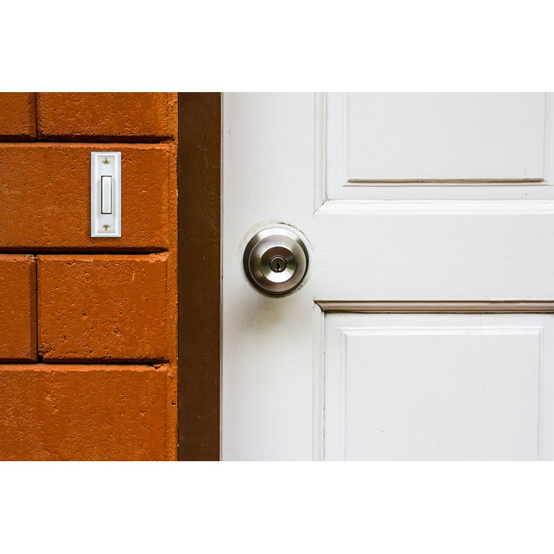 Heath Zenith SL-715-1-02 Wired Door Chime Push Button, White with