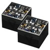 Aokeyee Shoe Organizer for Closet,2 Pack Foldable Shoe Storage Organizer