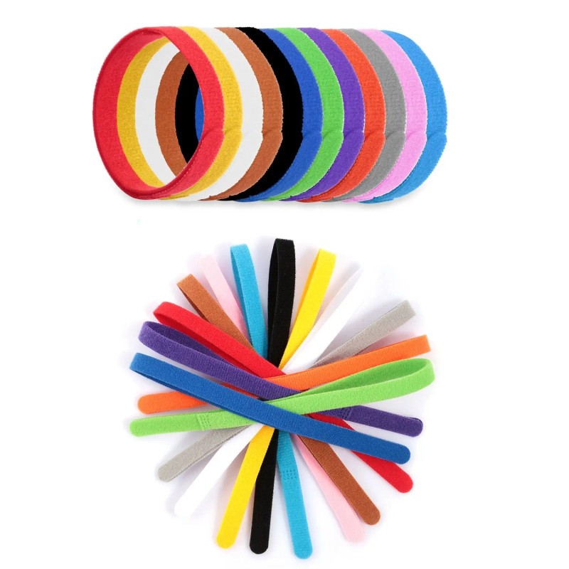 Adjustable Double-Sided 12-Color Large Pet ID Bands for Whelping PuppiesSize: