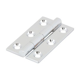 Timco - Solid Drawn Hinge - Solid Brass - Polished Chrome (Size 50 x 28-2 Pieces)