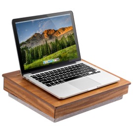 LAPGEAR Schoolhouse Lap Desk with Storage Compartments - Acacia Wood - Natural - Style No. 45076