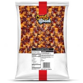 Candy Break Cola Bottles Gummy Candy 5 Pounds Share Size Bag - Chewy Gummy Bulk Candy Pack - Snacks for Kids & Grown Ups