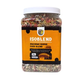 Bugzy Bugs Isoblend Premium Isopod Food Feed Mix All Natural Vegetable Dry Blend for Isopods Feeders Insects & Invertebrates 2.5 lbs