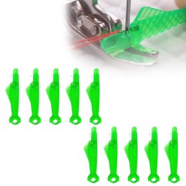 Fodeuxp 2025 New Fish Mouth Sewing Machine Needle Threader, Upgraded Automatic Sewing Needle Threader Tool, Quick Sewing Machine Loop Needle Threaders (10 Pcs)