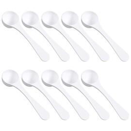 10 Pcs Teaspoon Measuring Spoons 5ml Plastic Measuring Spoons 5 Gram Scoop Accurate Measure for Cooking and Baking Reusable Spoon Kitchen Cooking Tool