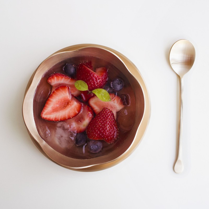 Notdam Bangjja Yugi Flower Shaved Ice Bowl + Round Spoon