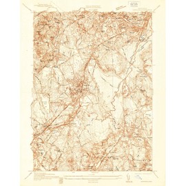 Historic Pictoric Map - 1936 Norwood, MA - - USGS Historical Topographic Wall Art : 18in x 24in, Large Wall Art Map
