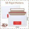 Affrolling 120 Pack 6.5 * 4.5 Inch Rigid Mailers Self