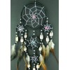 BRILLIANT GIFTS BLACK DREAM CATCHER dreamcatcher DECORATED WITH SILVER COLOURED
