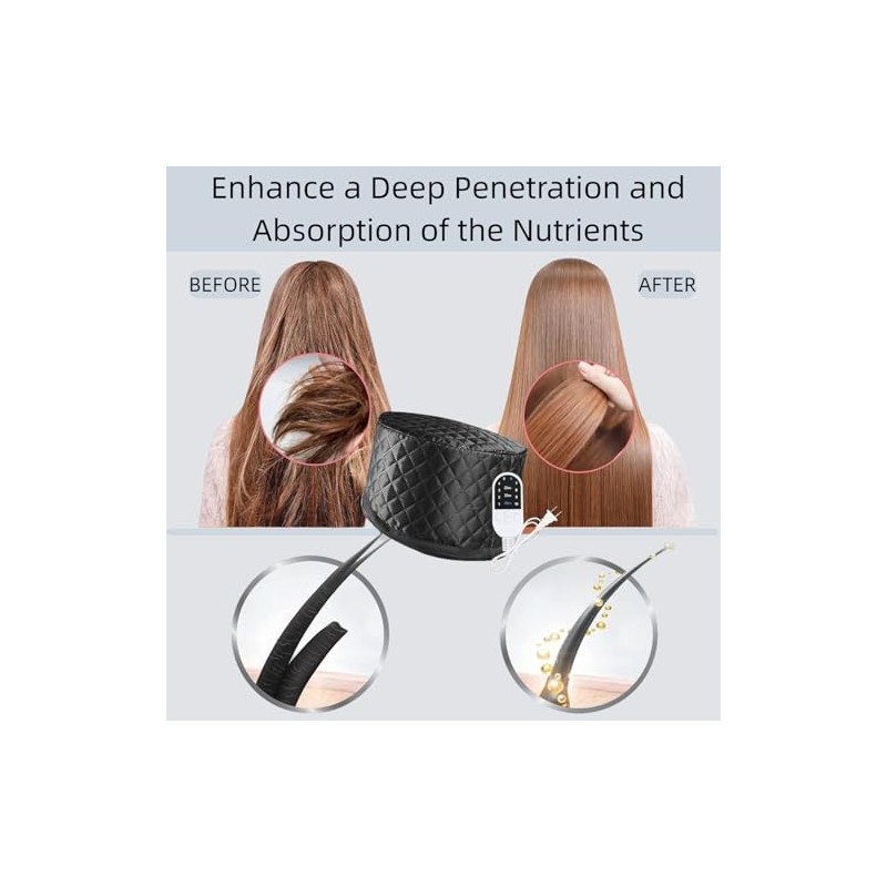 Hair Steamer for Natural Hair (Home Use) - 10-Speed Temperature