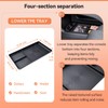 TACOBRO Center & Lower Console Organizer Tray Combo for Nissan