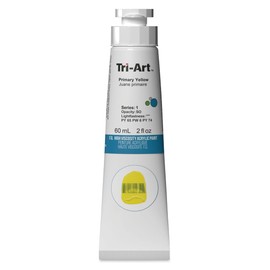 Tri-Art High Viscosity Artist Acrylic - Primary Yellow, 60 ml Tube