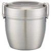 Skater STLBD6AG-A Antibacterial Insulated Lunch Box, Bowl Shaped, Stainless Steel,