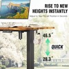 Veken 47.2" Standing Desk Electric, Height Adjustable Sit Stand Up,