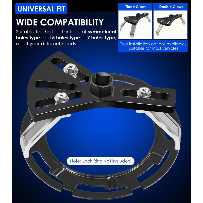 Yoursme Fuel Pump Removal Tool, Universal Fuel Tank Lock Ring