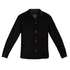 George Men's Corduroy Barn Jacket, Black Soot, Button Down, Size XL (46-48), NWT
