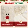 Vijamiy Christmas Throw Pillow Covers Set of 2 Beige 45x45cm