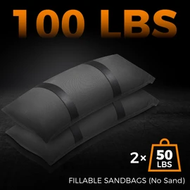 100 LBS Umbrella Base Weights Fillable Sand Bags, 2 Packs Heavy Duty Weight Bags, Outdoor Weatherproof Canopy Weights Sandbag for Furniture Umbrella Stand Garden Patio Cantilevers Poolside Accessories