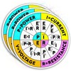 3 pcs Ohms Law Hard Hat Sticker Wheel Diagram Electrician,