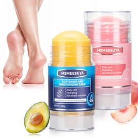 Crema para pies Duo para talones y pies secos agrietados, juego de bálsamo hidratante para el talón, barras suavizantes para el cuidado de los pies pa