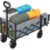 Small Wagon Cart Foldable, Collapsible Wagon with 360 LBS Max