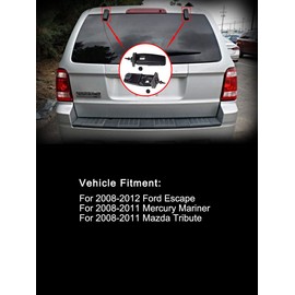 Benefast Rear Window Liftgate Glass Hinge Set Right & Left Fits Ford Escape Mercury Mariner Mazda Tribute 2008-2012 Tailgate Rear Hatch Glass 8L8Z-78420A68-C 8L8Z-78420A68-D
