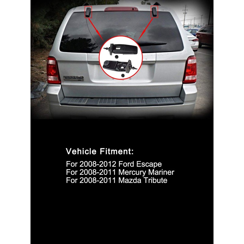 Benefast Rear Window Liftgate Glass Hinge Set Right & Left