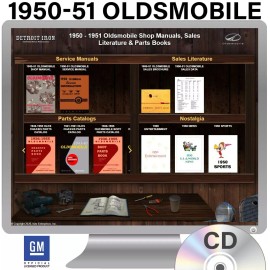 1950-1951 Oldsmobile Shop Manuals, Parts Books & Sales Literature Kit