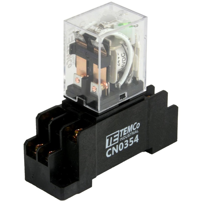 2X TEMCo Industrial Ice Cube Plug-in Relay General Purpose 24