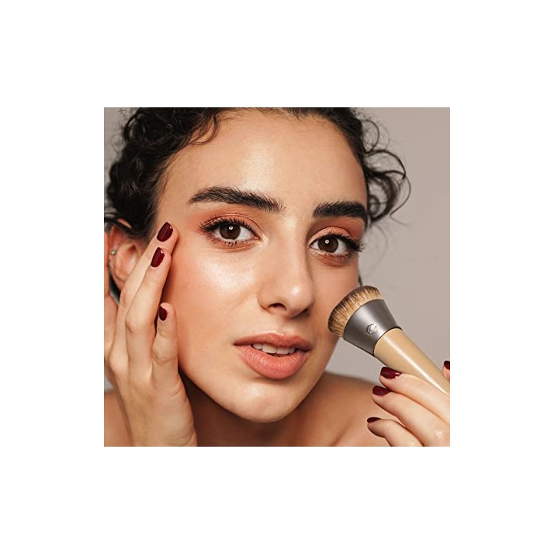 EcoTools, Wonder Cover Complexion, Brocha para Base de Maquillaje, Cobertura