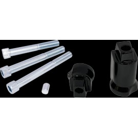 Drag Specialties Passenger Floorboard Mount Gloss Black 1621-1005