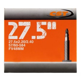 CST Cámara 27.5x2.20/2.40 Bicicleta Montaña V Francesa 48mm Cst Tipo de válvula Presta