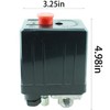 TAODAN 82x52x127mm Black Central Pneumatic Air Compressor Pressure Switch 90-120