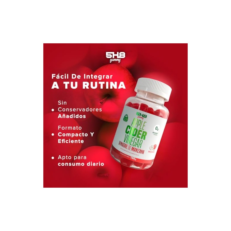 Gomitas de Vinagre de Manzana con Inulina de Agave -