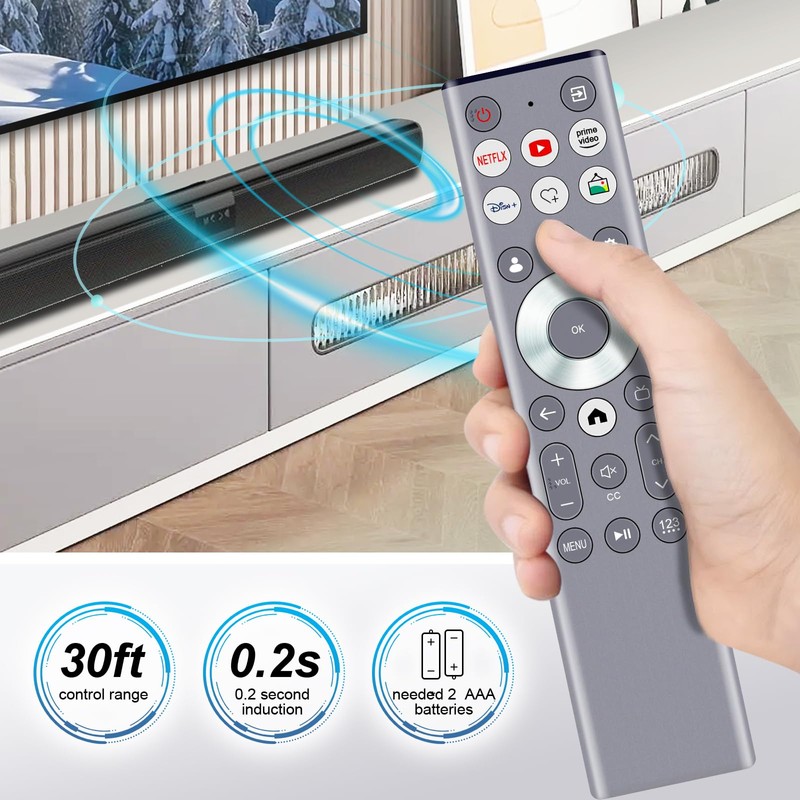 New Replacement Voice Remote Control fit for Hisense QLED 4K